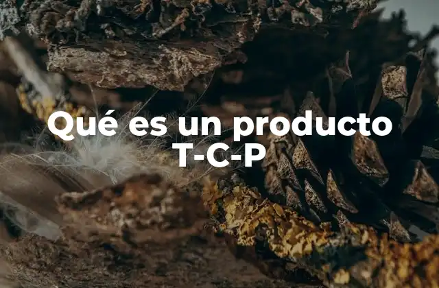 Qué es un Producto T-c-p