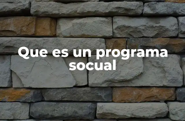 El rol de los programas socuales en la sociedad