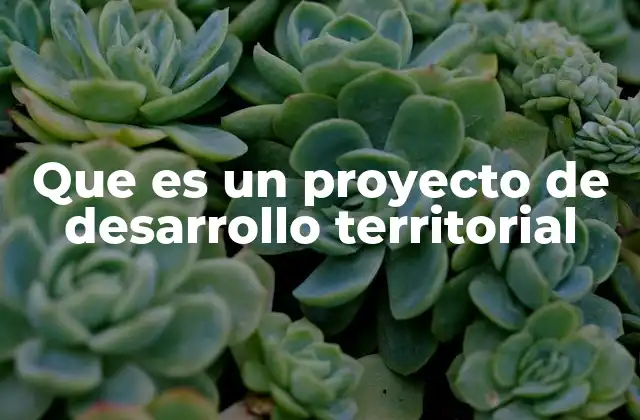 Que es un Proyecto de Desarrollo Territorial 2 La importancia de los proyectos de desarrollo territorial en el contexto socioeconómico