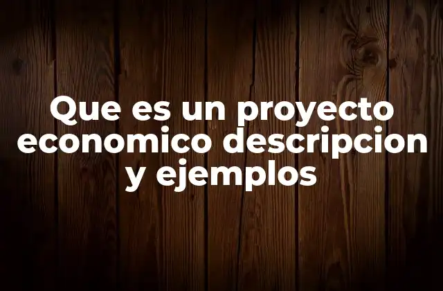 La importancia de los proyectos económicos en el desarrollo