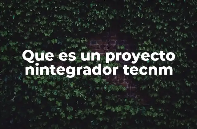 La importancia de los proyectos integradores en la formación técnica