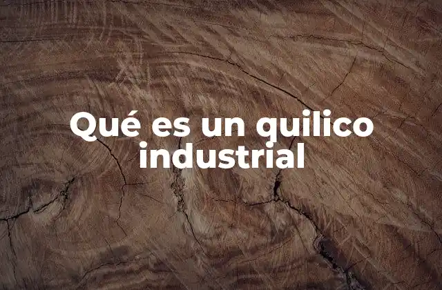 Qué es un Quilico Industrial