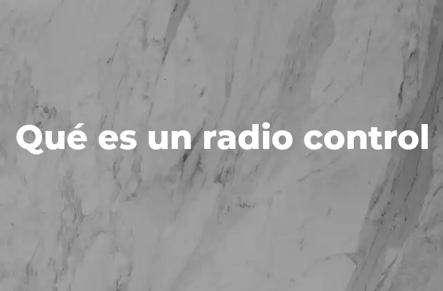 Cómo funciona un sistema de radio control