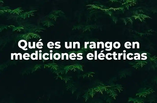 Qué es un Rango en Mediciones Eléctricas 2 El papel de los rangos en la precisión de los instrumentos de medición
