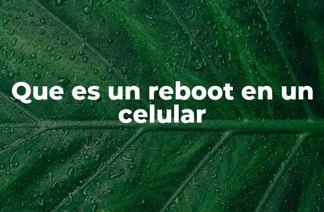 Que es un Reboot en un Celular 2 El reinicio como herramienta de mantenimiento en dispositivos móviles