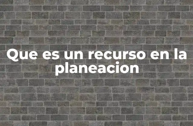 La importancia de los recursos en el diseño de estrategias