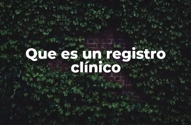 Que es un Registro Clínico 2 La importancia de mantener un registro clínico actualizado