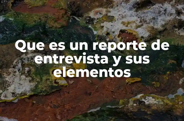 La importancia de estructurar una entrevista para un informe