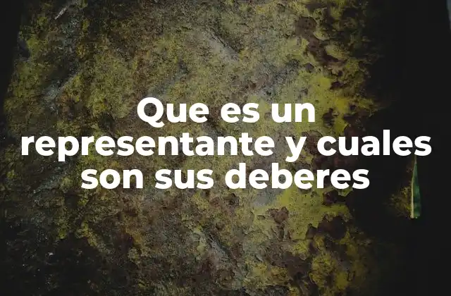 La importancia del representante en la gobernabilidad