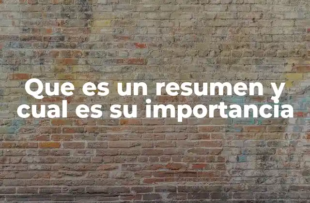 La importancia de la síntesis en la comprensión del conocimiento