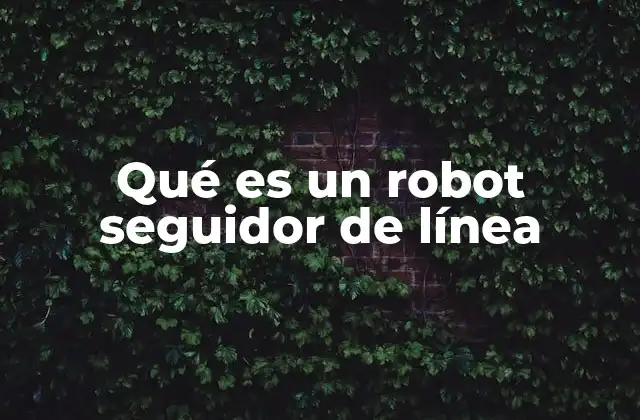 Funcionamiento interno de un robot seguidor de línea