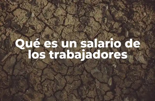 Qué es un Salario de los Trabajadores