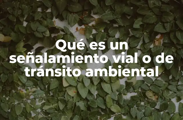 La importancia de los señalamientos en la preservación del medio ambiente