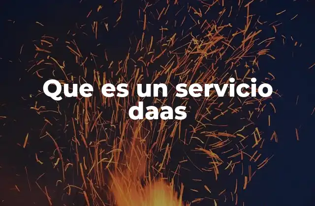 Que es un Servicio Daas