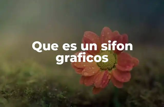 Que es un Sifon Graficos