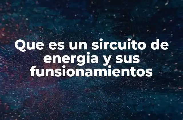 Que es un Sircuito de Energia y Sus Funsionamientos