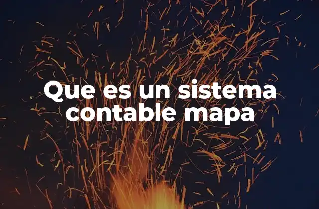 Que es un Sistema Contable Mapa