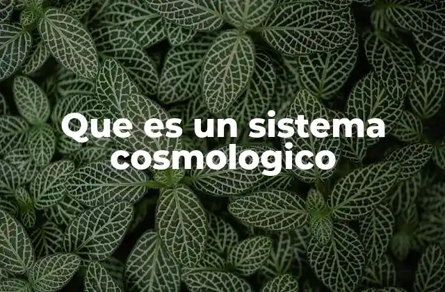 La evolución de los sistemas cosmológicos a lo largo del tiempo