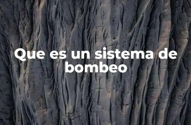 Que es un Sistema de Bombeo 2 Componentes esenciales de un sistema de bombeo