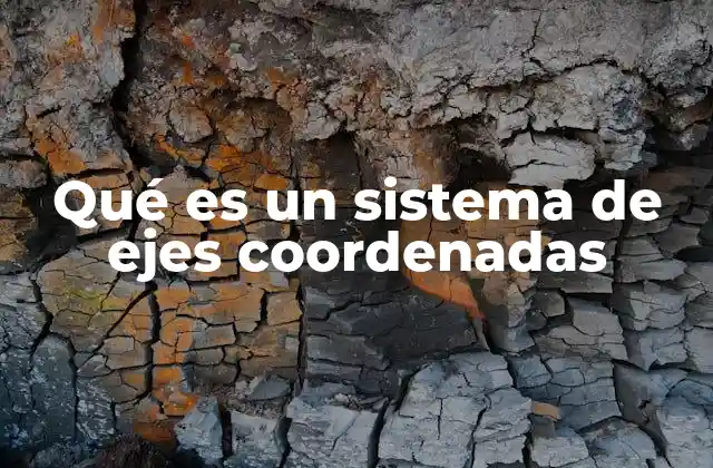¿Cómo funciona un sistema de ejes coordenadas?