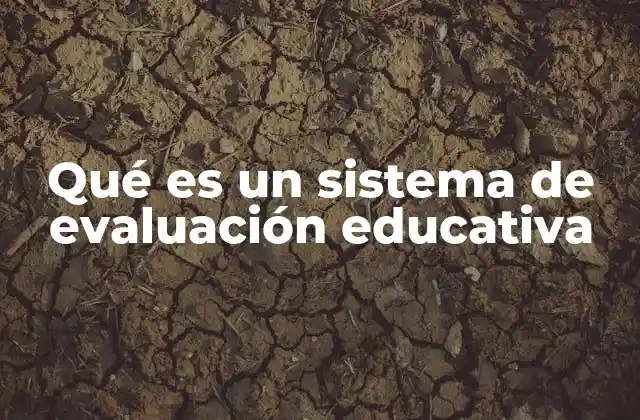 Qué es un Sistema de Evaluación Educativa