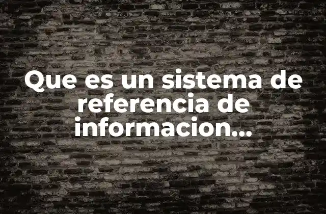 Que es un Sistema de Referencia de Informacion Bibliografica Unam
