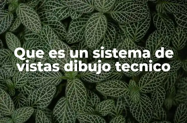 Que es un Sistema de Vistas Dibujo Tecnico