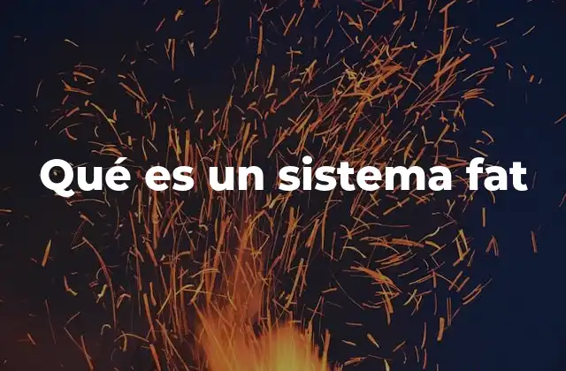 Qué es un Sistema Fat