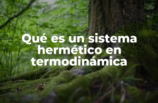 Qué es un Sistema Hermético en Termodinámica 2 La importancia de los sistemas herméticos en la física moderna