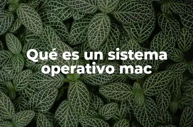 Qué es un Sistema Operativo Mac