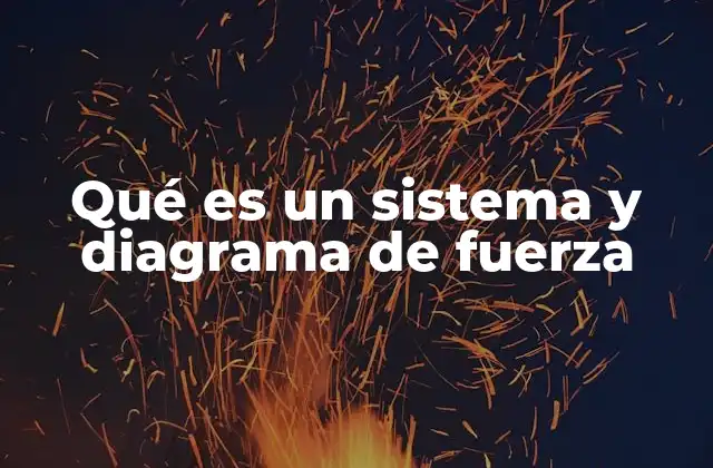 Qué es un Sistema y Diagrama de Fuerza