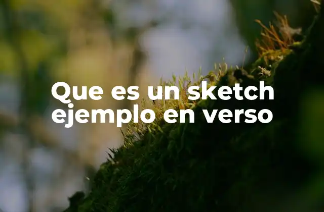 El sketch como herramienta narrativa y poética