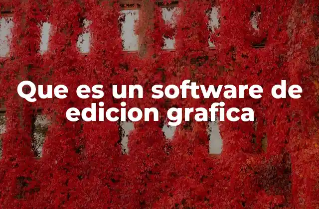 Que es un Software de Edicion Grafica