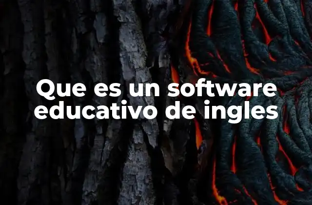 Que es un Software Educativo de Ingles