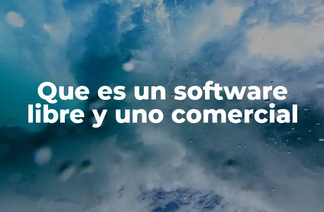 Que es un Software Libre y Uno Comercial 2 Las diferencias entre software libre y software comercial