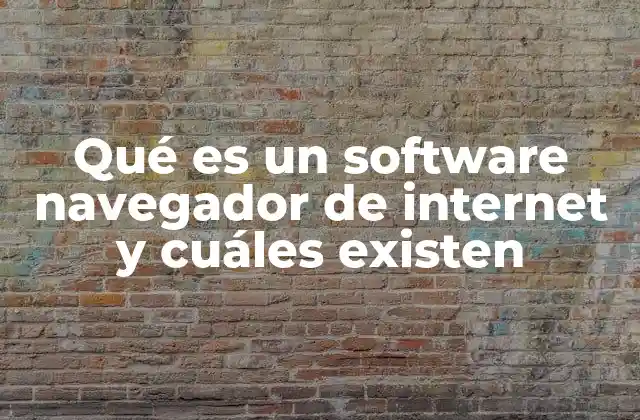 Qué es un Software Navegador de Internet y Cuáles Existen