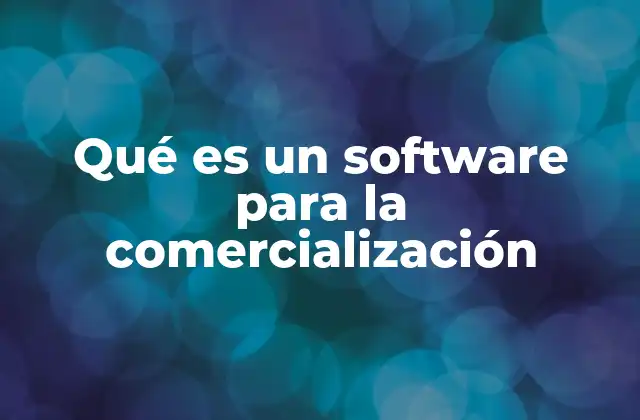 Qué es un Software para la Comercialización 2 La importancia de la tecnología en el proceso de comercialización