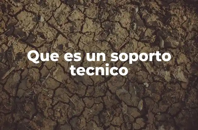 Que es un Soporto Tecnico