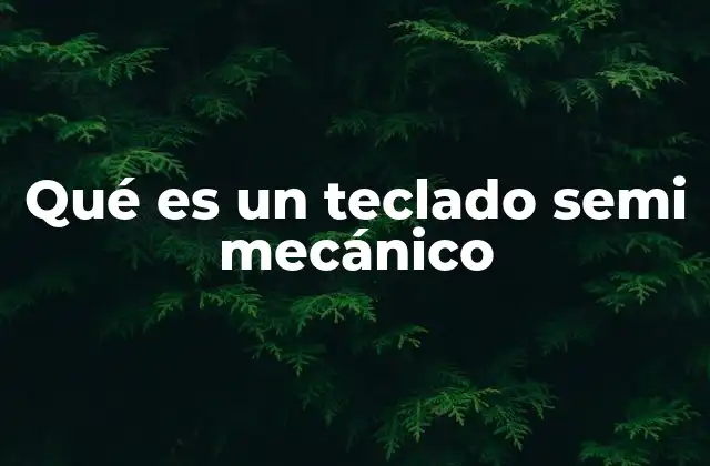 Qué es un Teclado Semi Mecánico 2 Características que distinguen a los teclados semi mecánicos
