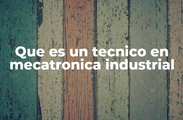 El rol del técnico en el entorno industrial