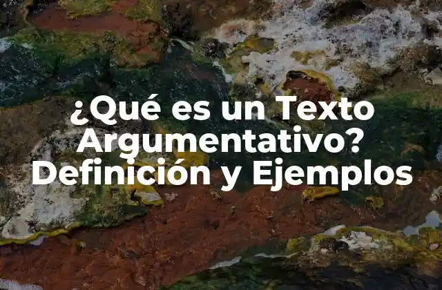 ¿qué es un Texto Argumentativo? Definición y Ejemplos