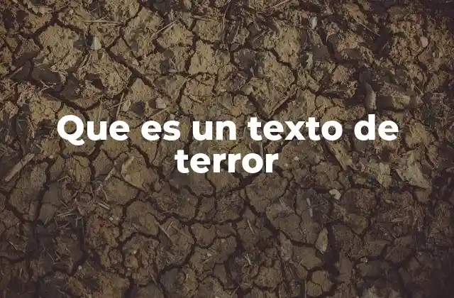El poder de la narrativa en los textos de terror