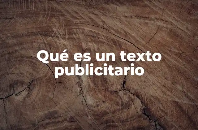 Qué es un Texto Publicitario