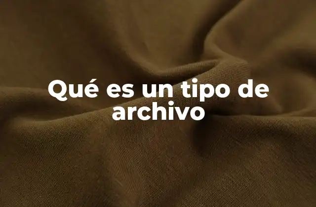 Qué es un Tipo de Archivo 2 La importancia de los tipos de archivos en la organización digital