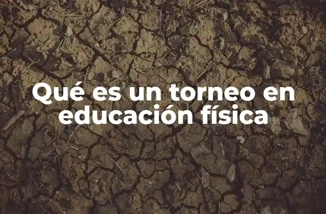 Qué es un Torneo en Educación Física