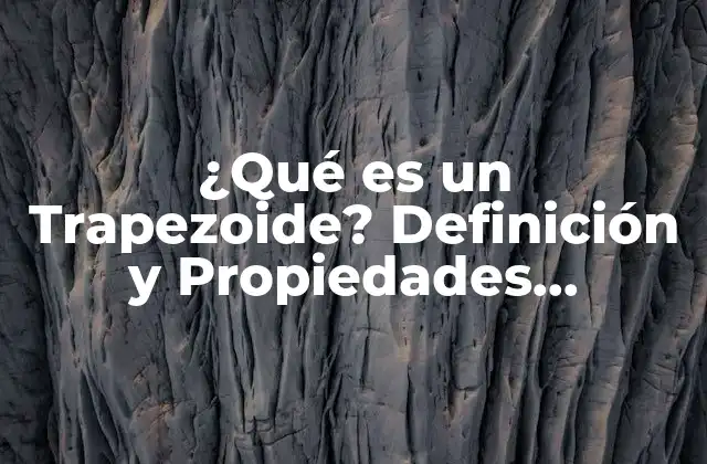 Definición de Trapezoide