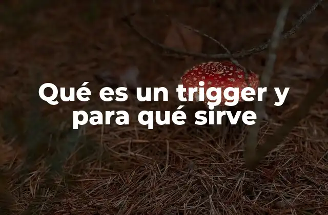 Qué es un Trigger y para Qué Sirve