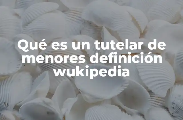 Qué es un Tutelar de Menores Definición Wukipedia 2 El rol del tutelar en el sistema de protección infantil