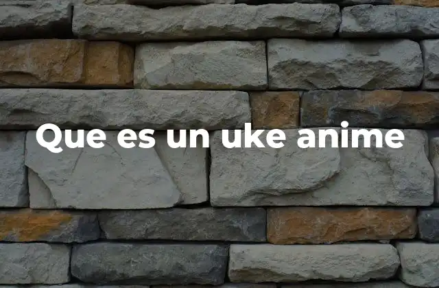 La dinámica de pareja en los animes y el rol del uke