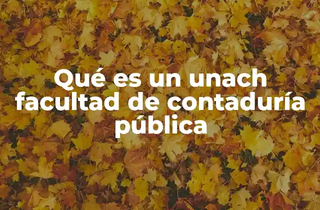 Qué es un Unach Facultad de Contaduría Pública 2 Formación académica en contaduría pública en el UNACH